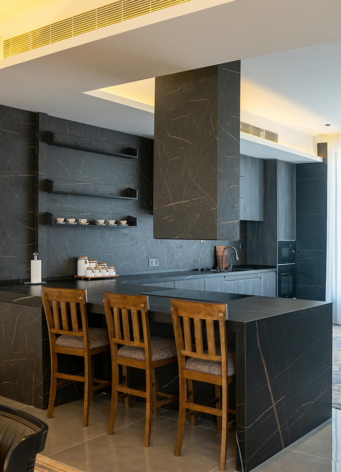 Modern landed house interior with functional family living concept